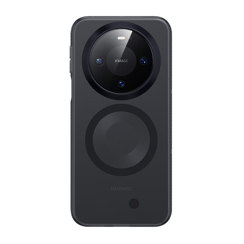 ESCASE Hall Magnetic Suitable for Huawei Mate80 mobile phone case magnetic all-inclusive mate80Pro protective cover IML frosted semi-permeable anti-fall anti-slip fingerprint simple men and women transparent black