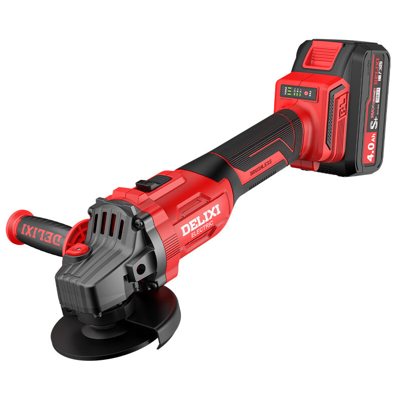 Delixi Electric lithium angle grinder handheld rechargeable cutting machine polishing machine rotating angle grinder cutting machine genuine brushless high-speed angle grinder bare metal - no battery accessories