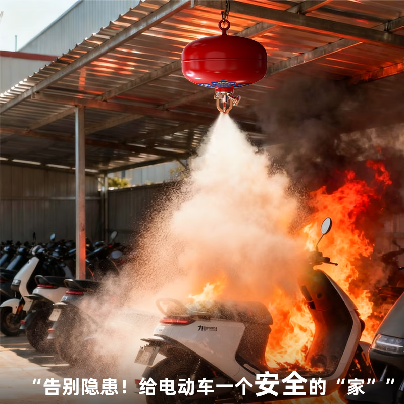 Qun'an hanging fire extinguisher hanging fire extinguishing ball 4kg carport temperature control fire extinguishing bomb national fire certification 4KG