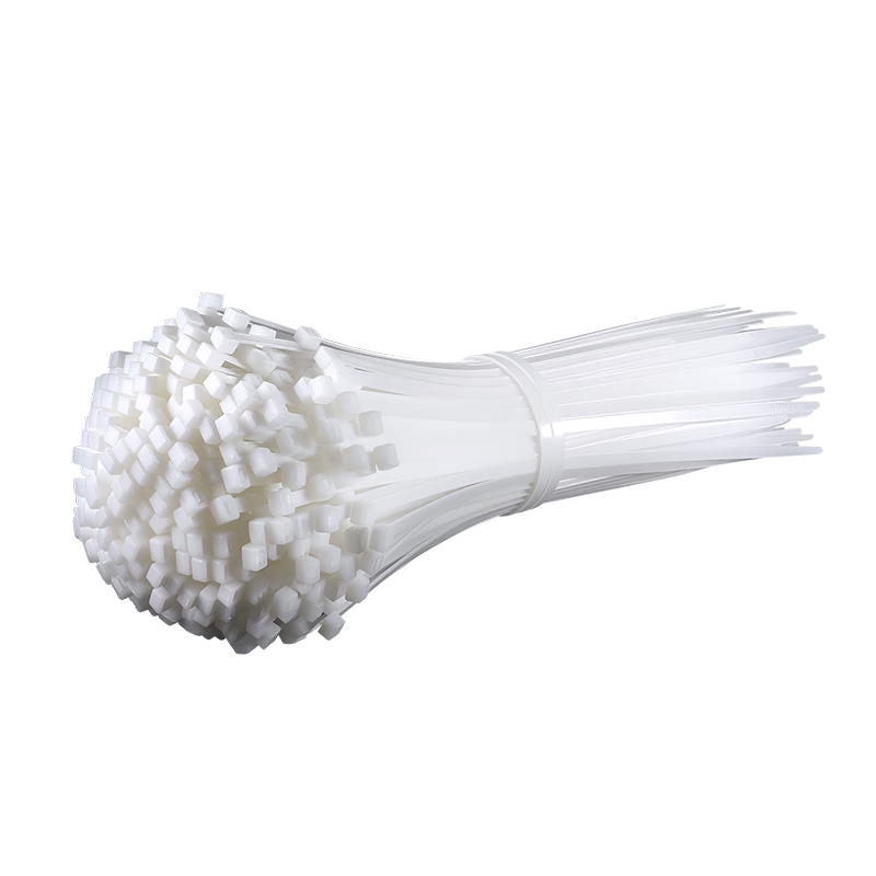 TYO white tie, thickened nylon tie, multiple sizes, storage and organization, tie tie, tie tie, 4*200 (width 2.6mm) white - 100 pieces