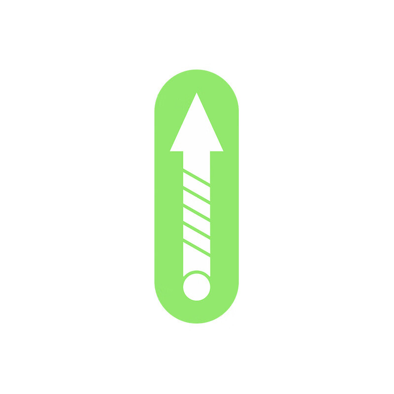 CLCEY novices take to the road safety point luminous stickers driving assistance positioning car marking stickers car distance from the driver at night arrows - luminous glue (8 packages)