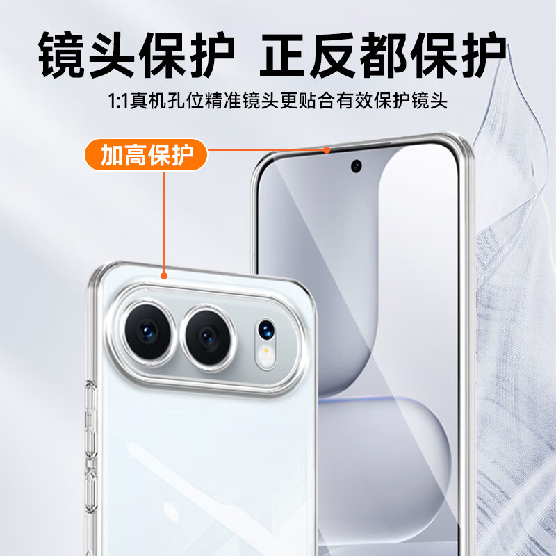KOOLIFE is suitable for Honor 500 mobile phone case protective cover Huawei honor Honor 500 mobile phone protective case lens all-inclusive simple skin-friendly transparent soft shell that dilutes fingerprints outer back case