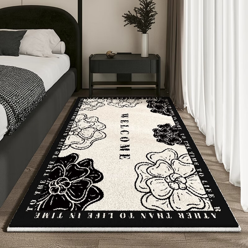 KAYE Bedroom Bedside Blanket Light Luxurious and High-end Room Bed Under and Front Small Cushion Living Room Sofa Coffee Table Blanket Thick Carpet FYR-K Yufeng-01 50X140cm