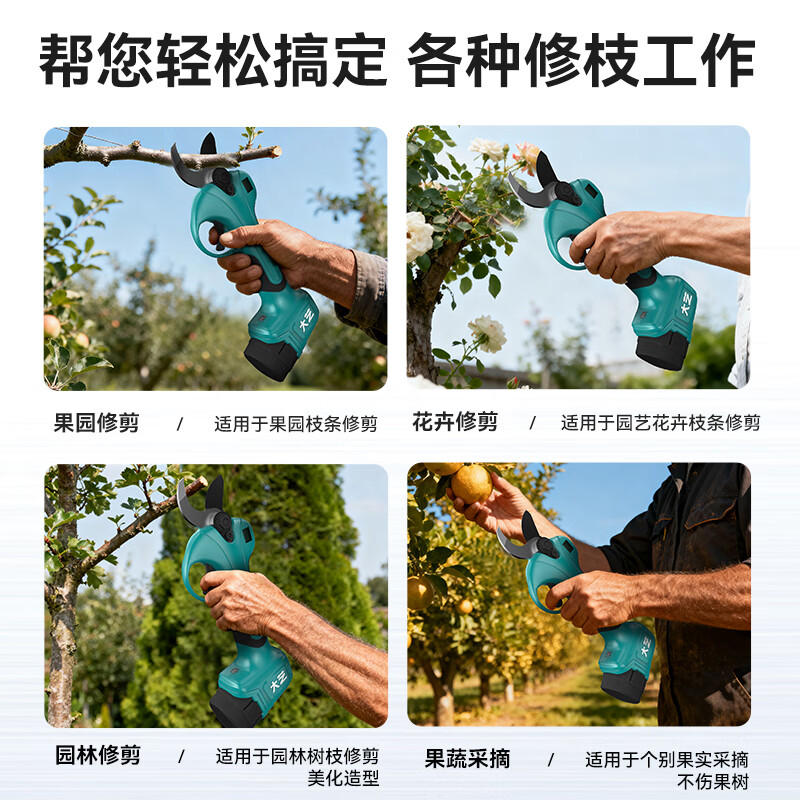 Dayi electric pruning shears hand-held fruit branch shears garden home outdoor portable pruning rechargeable scissors P16-35-1