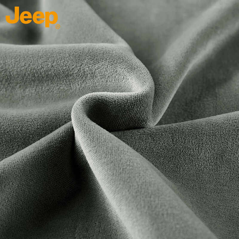 JEEP Jacket Men's Autumn and Winter Three-in-One Charge Top Warm Windproof Polar Fleece Men's Morandi Gray XL
