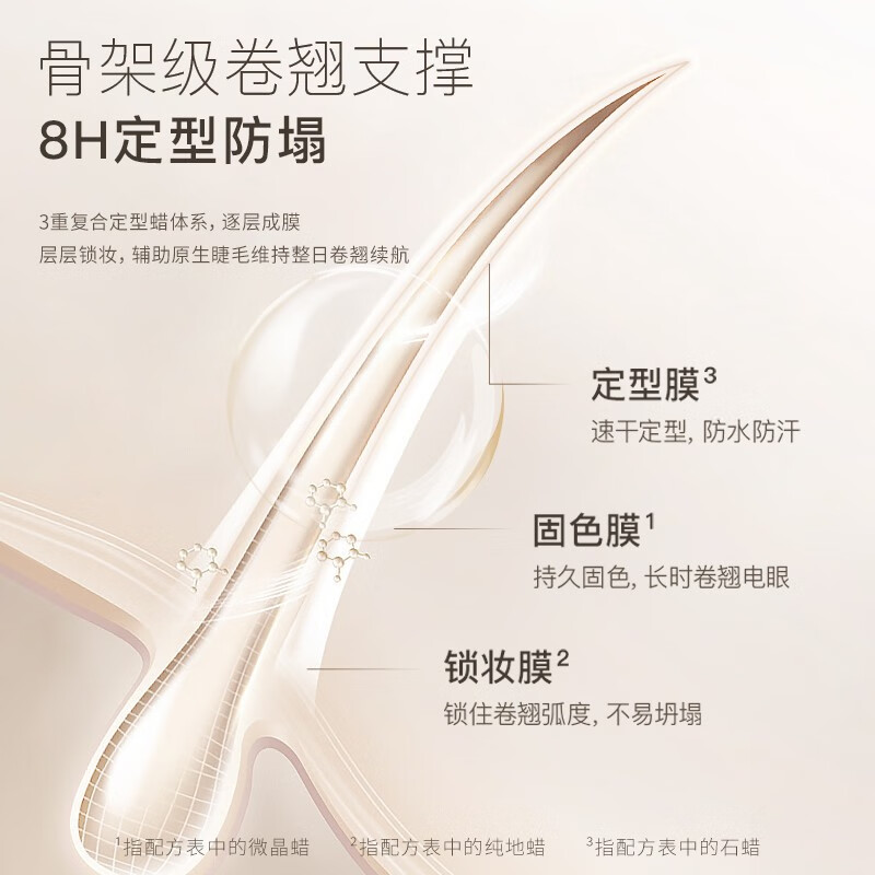 JEJO eyelash primer is transparent, naturally curly and long, sweat-proof and waterproof, long-lasting and does not smudge, New Year's gift