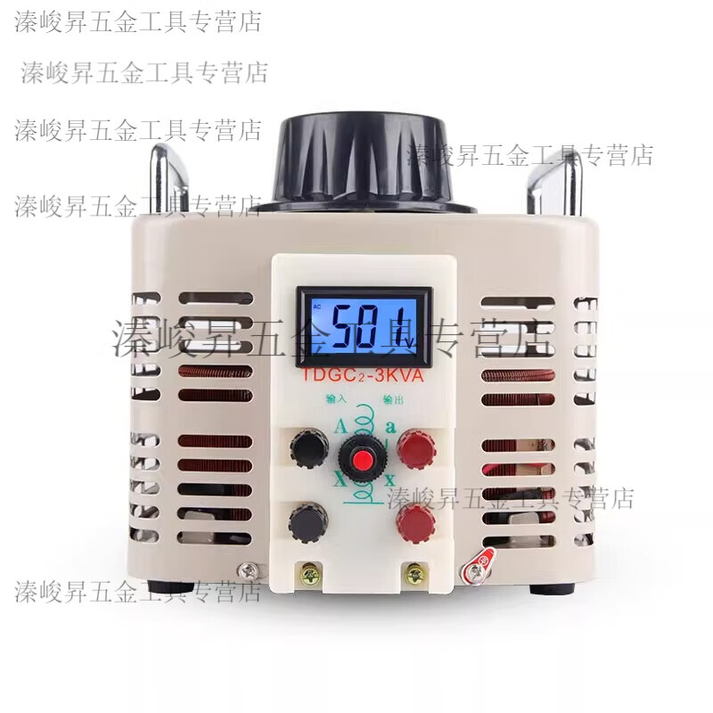 Pupan 220V single-phase voltage regulator AC boost power supply TDGC2-3KW digital display 0-500V adjustable transformer 3 TDGC2-3KVA output 0-300V current 10A output