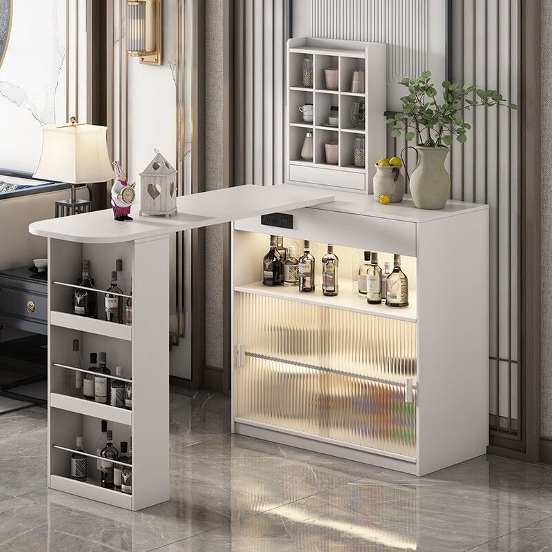 Mikeyou bar counter black cream style home island dining table living room balcony partition cabinet sofa side cabinet small apartment sideboard installation included light luxury black bar counter