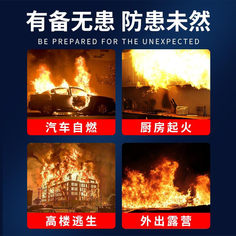 Fire-fighting blanket fire-fighting special escape fire blanket home kitchen 3c national standard certified commercial fiberglass flame-retardant blanket 1.5X1.5 meters national standard thickened fire extinguishing/escape national standard thickened