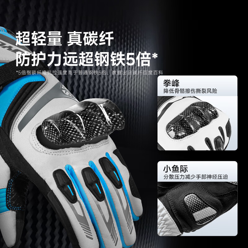 SCOYCO SCOYCO Winter Cycling Carbon Fiber Protection, Windproof and Warm, Universal for Men and Women in All Seasons MC164-2 Fluorescent Green XL