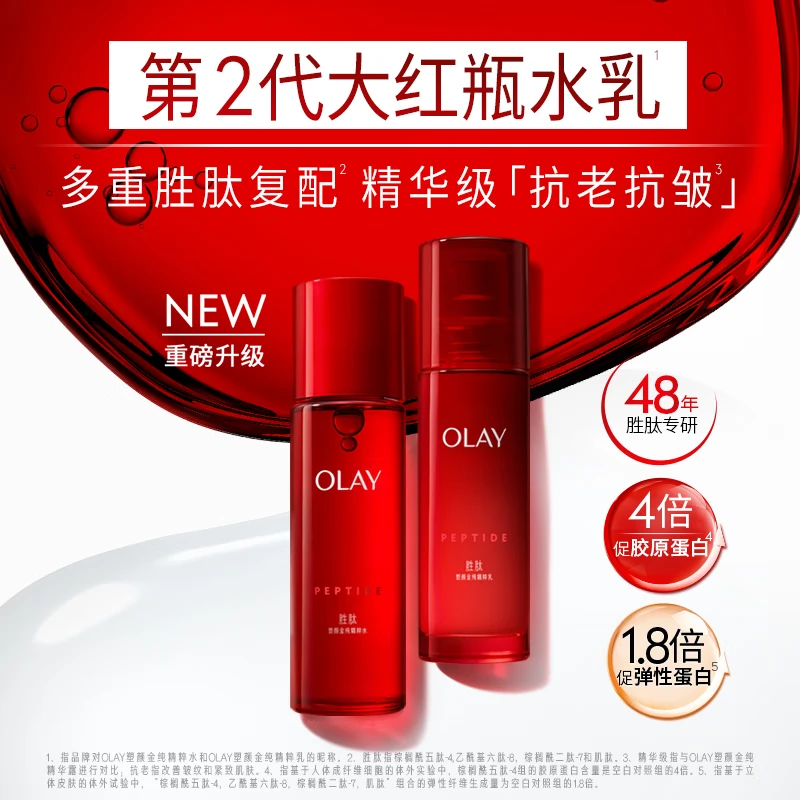 Olay (OLAY) Big Red Bottle Water Lotion Face Cream Eye Cream Moisturizing Anti-Wrinkle Firming Skin Care Product Set Gift Box Teacher's Day Gift Teacher