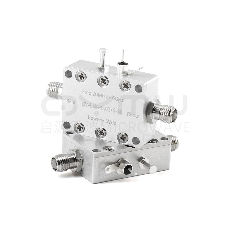 RF low noise amplifier 10G signal 22/33/40dB high linear gain LNA front 0.02-6G 2.4G/5.8G (filtered version, SMA feed) No power adapter