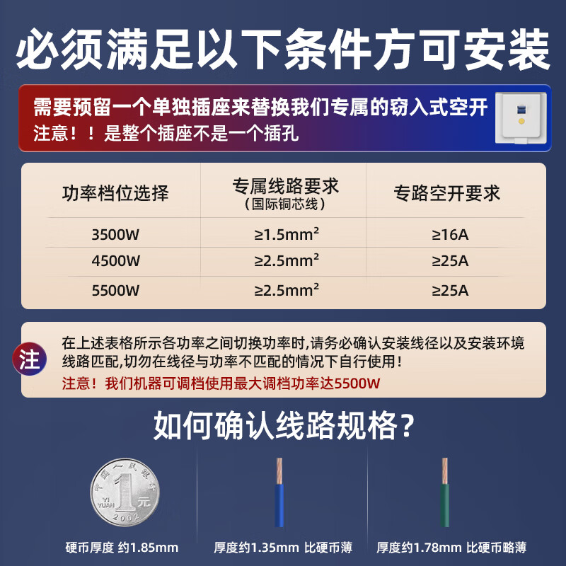 SUPOR instant heating small kitchen treasure electric water heater 5500W three-speed variable frequency mini household instant heating without water storage S4