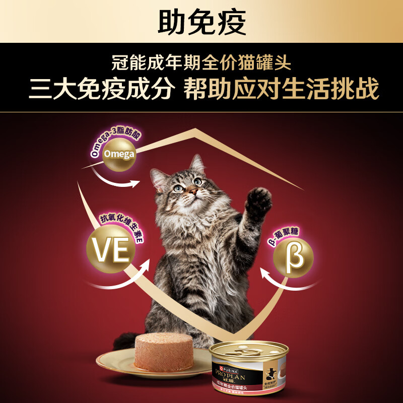 Guanneng adult cat canned food containing salmon 85g*12 cans mousse staple food cans wet food snacks Jingdong self-operated