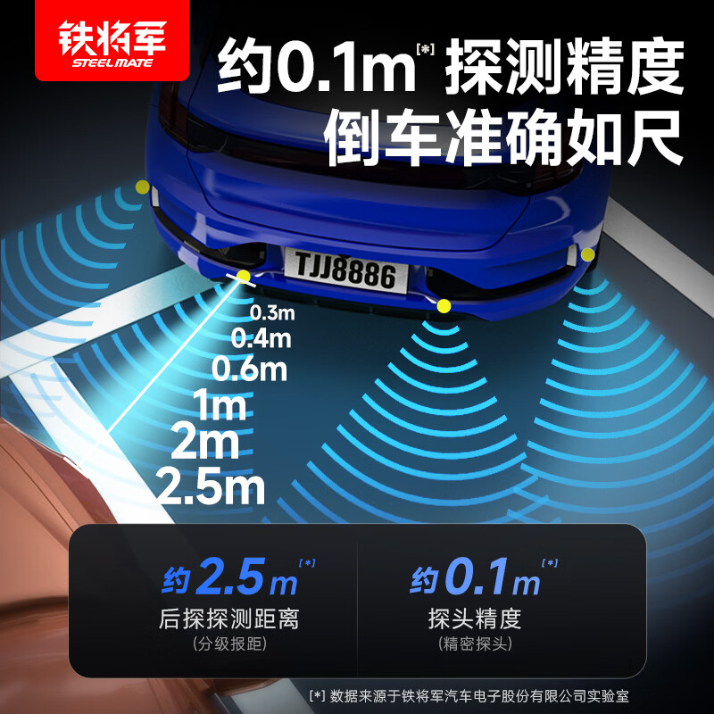 Iron General Auto Reversing Radar 3110 Rear 4 Probes Obstacle Distance Detection Voice Buzzer Prompt General Model 3110 Rear 4 Probes - 1 Year Warranty Remarks Probe Color