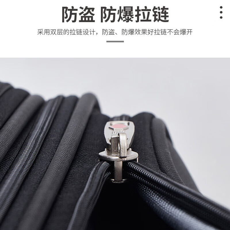 SHENGSHISABER Swiss Army Knife Group Luggage Women's Suitcase Male Student Universal Wheel Oxford Bra Rod Case Business Large Capacity Black 26 Inch