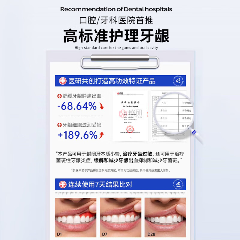 Fan Yongchen (fanyongchen) whitens, removes yellowing, removes bad breath, brightens, removes tooth stains, removes tobacco stains, tartar, freshens breath, inhibits bacteria and stones, and ranks first on the gold list