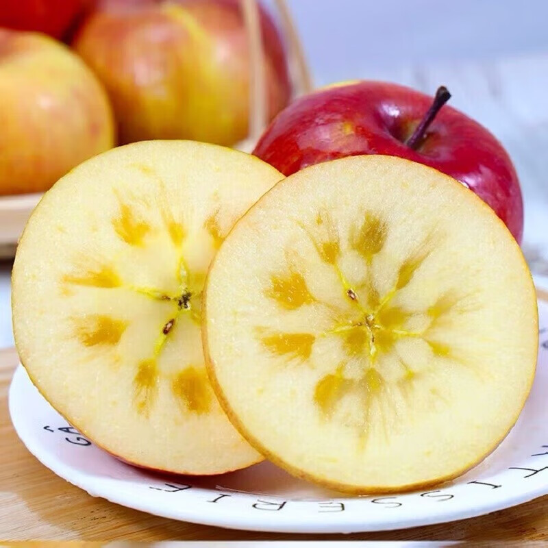 Jingtai Fresh Shanxi Rock Candy Heart Apple, Crisp and Sweet Alpine Red Fuji, Ugly Apple, Seasonal Seasonal Fruit Whole Box, Selected 4.5-5kg high-quality fruit single fruit 180g+