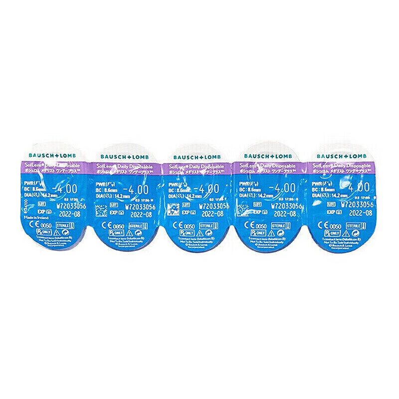 Bausch & Lomb Clear One Day Transparent Myopia Contact Lenses Daily Disposable 30 Pieces High Definition Hydrating Daily Disposable Type 175 Degrees