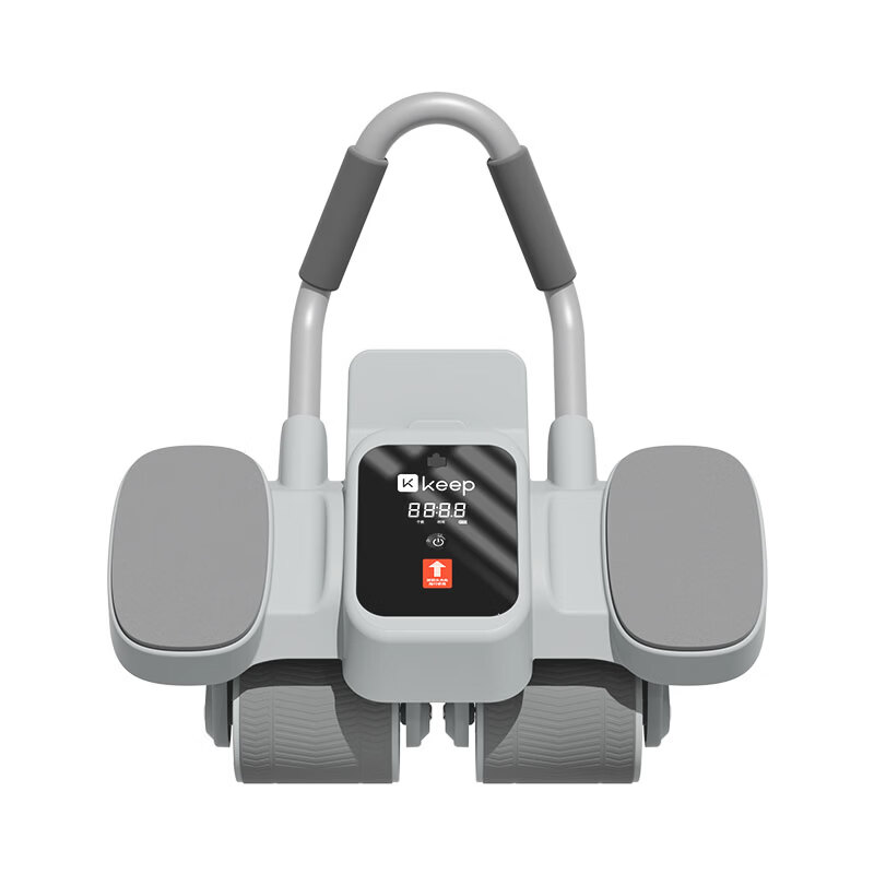 Keep Abdominal Wheel Abdominal Muscle Wheel Intelligent Counting Four-Wheel Automatic Rebound Belt-Assisted Abdominal Roll Abdominal Muscle Trainer Fitness Device