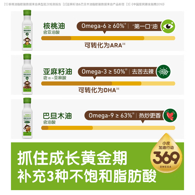 Little Freddie authentic walnut oil 100ml cold mix hot stir-fry oil auxiliary cooking oil table oil