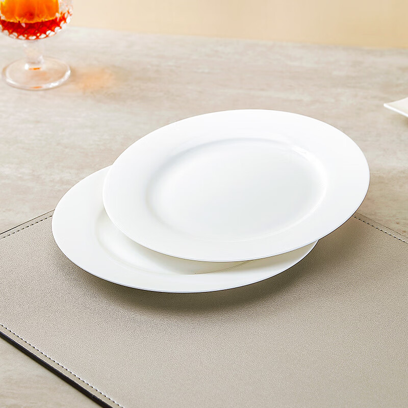 Sky Top bowls and plates ceramic tableware set bone china pure white 8 servings Nordic style household housewarming gift box packaging 38 pieces