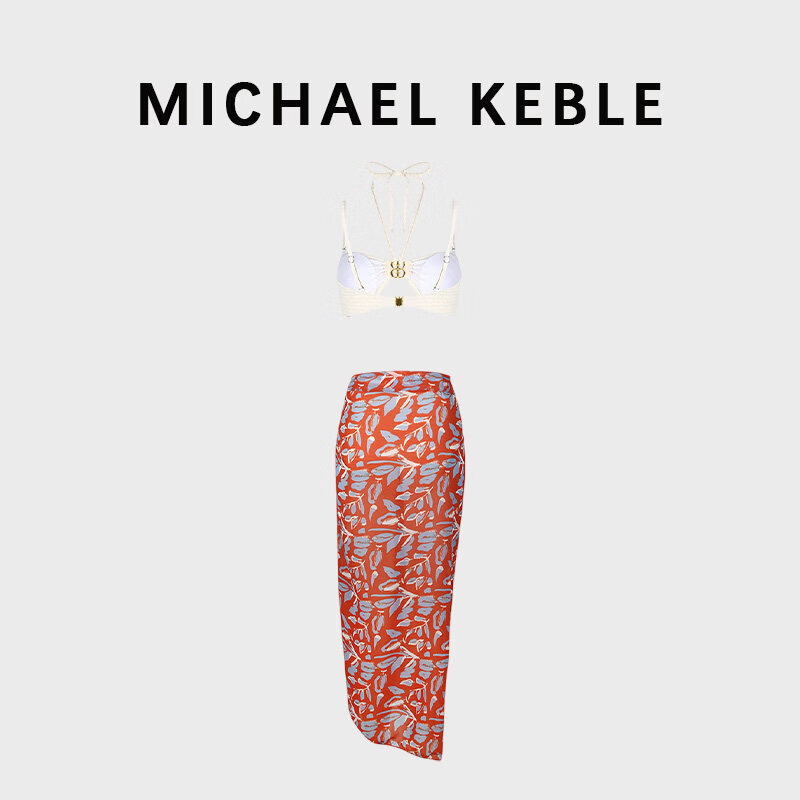 OEMG France MICHAEL KEBLE high-end split swimsuit women's new sexy fashion bikini vacation swimsuit color M