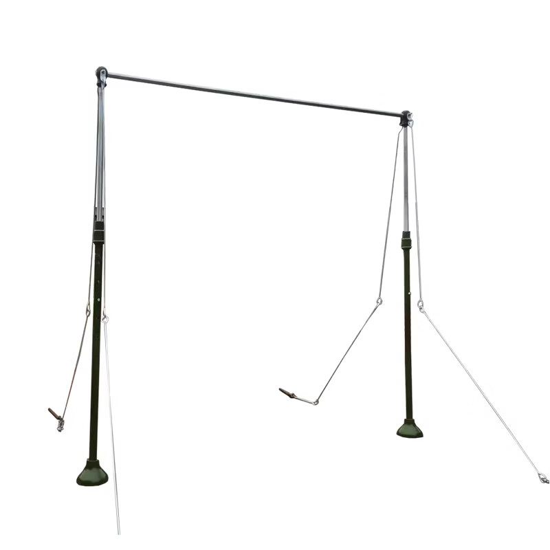 Indoor and outdoor horizontal bars and parallel bars cast iron outdoor pull-ups adjustable household fixed-free removable competition single and parallel bars fixed horizontal bars 55 kg