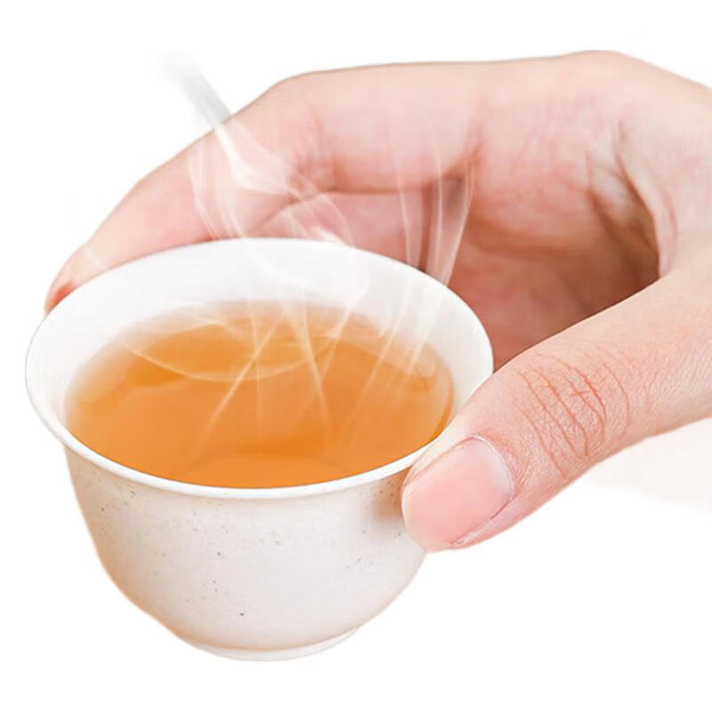 Miaoxinsi disposable kungfu thickened rice husk small tea set cup high-end rice husk space tea cup accessories 60ml 50 pieces