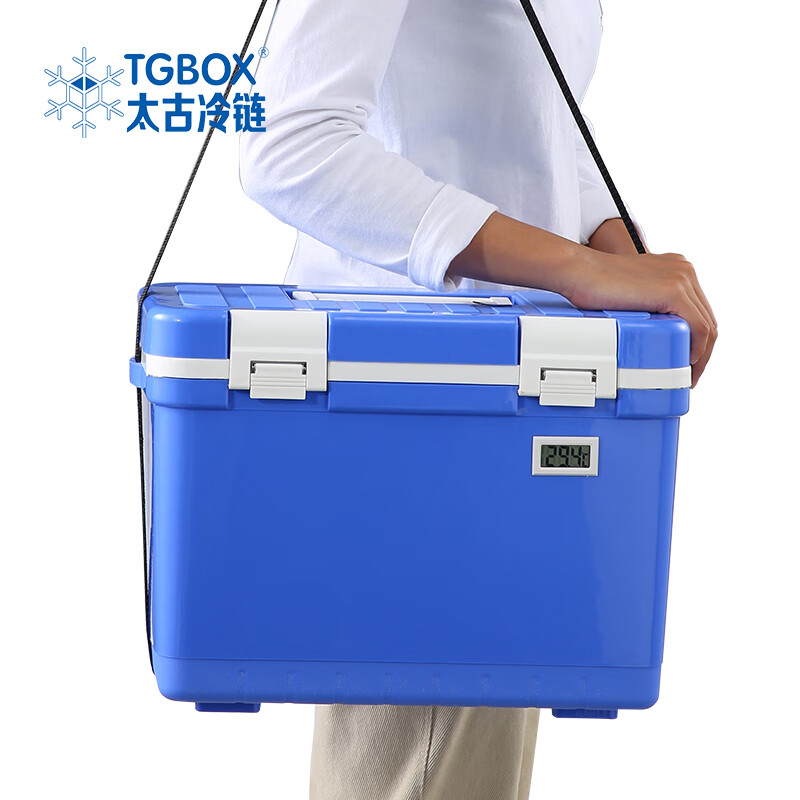 Taikoo Cold Chain 12L vehicle-mounted insulated box portable household refrigerator specimen cold chain box sample transfer box medicine box 12LEPS model insulated box with temperature display