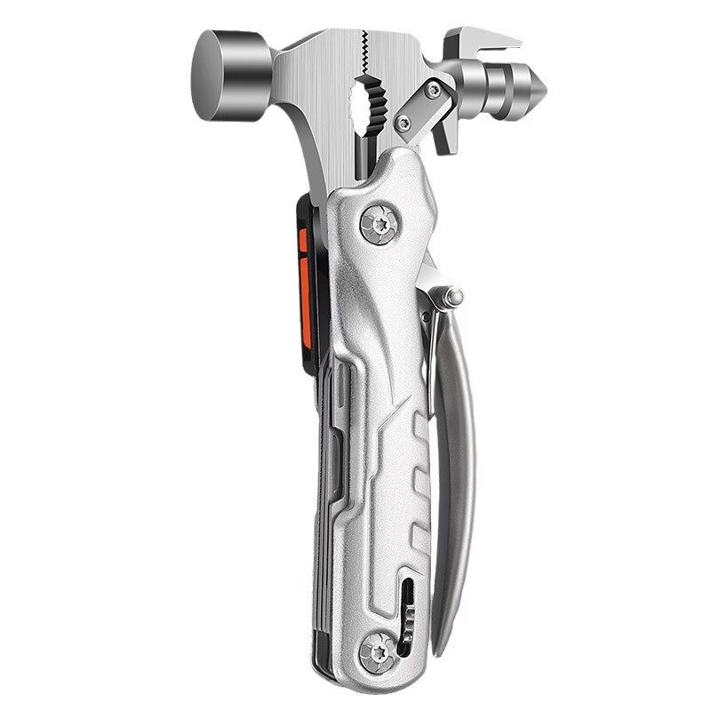 AOLACOW multifunctional outdoor hammer and pliers combination tool window breaking hammer multipurpose car safety hammer car emergency life saver
