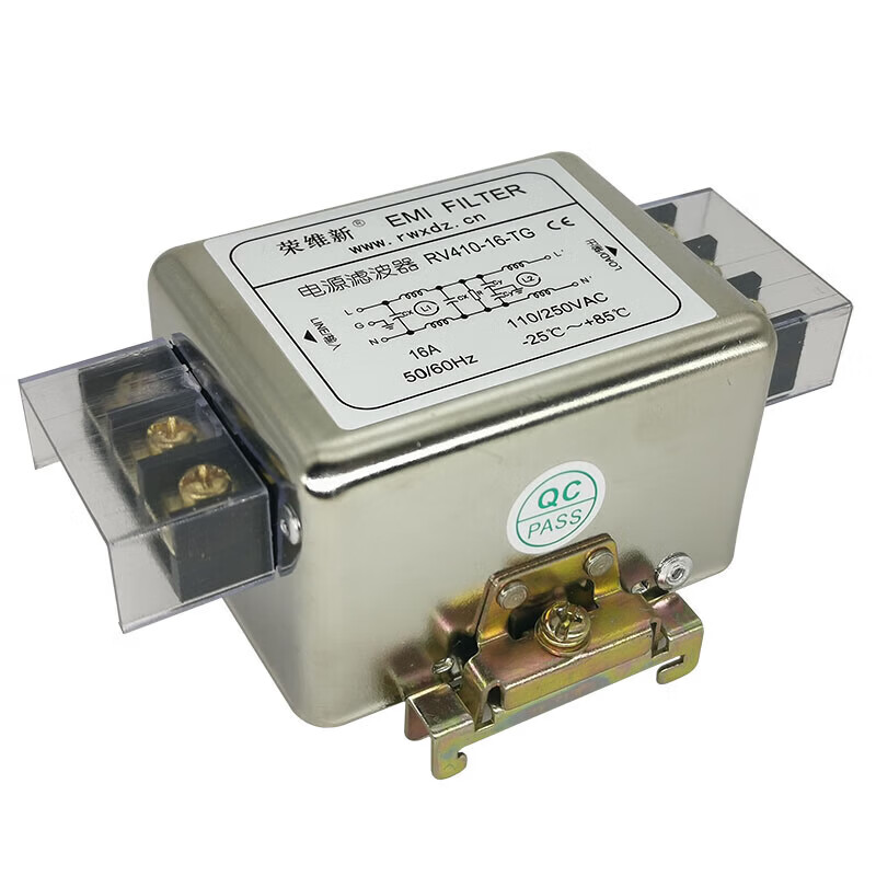 AC single-phase double-section EMC/EMI power filter 220V anti-interference RV410-1A3A6A10A15A20A 1A lead type_RV410-1
