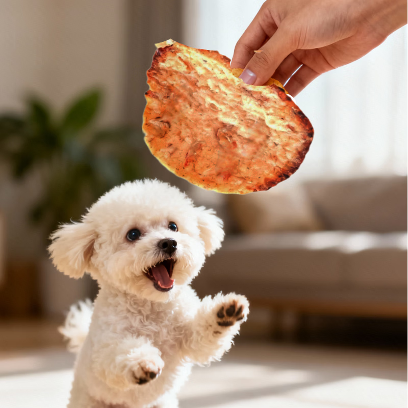 Jingmi Krill Duck Meat Slices Teething Sticks Duck Meat Dog Snacks Training Reward Ingredients Transparent Fire Clearing Tears 100g