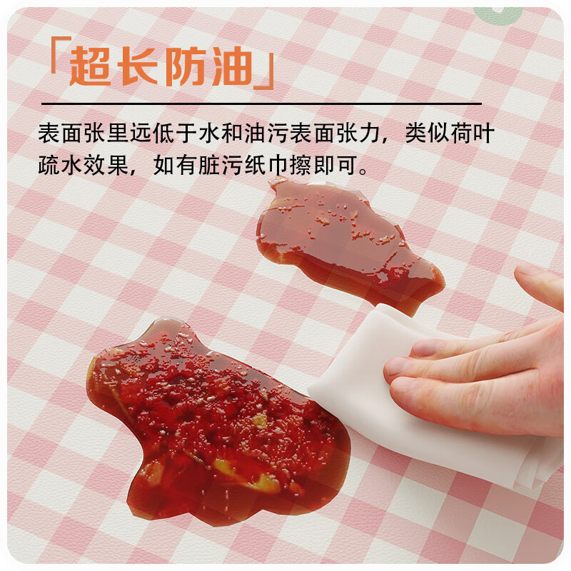 Zhong Zhang Guan American high-end tablecloth waterproof and oil-proof no-wash tablecloth tablecloth PVC coffee table light luxury table mat 2025 new generation second generation thick leather feel anti-chili oil Mia (PVC waterproof and no-wash) 140x180cm suitable for around 80x130 desktop