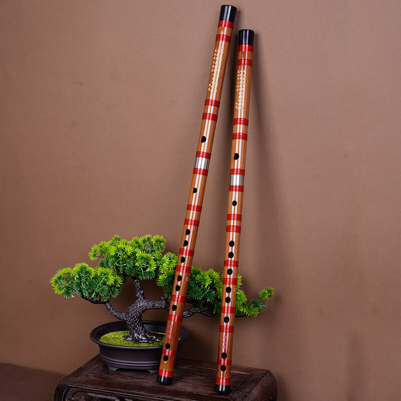 Dong Xuehua 8881 whole section bamboo flute flute one transverse flute beginner entry level student examination flute spiritual instrument CDEF key/G key