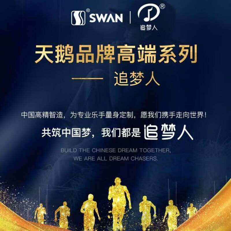 SWAN Swan High-end Dream Chaser 24-hole Polyphonic Harmonica Student Beginner Adult Professional Performance Level Harmonica Instrument 24-hole Polyphonic C Key Magic Night Black + Gift