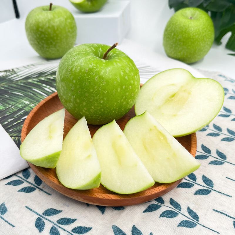 Jingxiansheng French imported green apples, 8 pieces, single fruit weight 130g+, fresh fruit, shipped directly from the source, free shipping