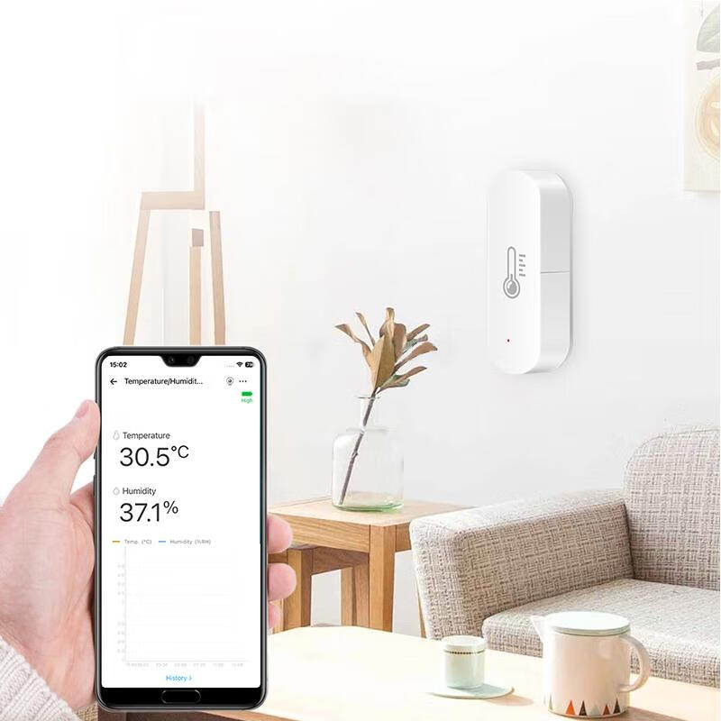 Huawei hilink zigbee wireless temperature and humidity sensor remote linkage indoor APP screenless temperature and humidity meter (single shot is not available)