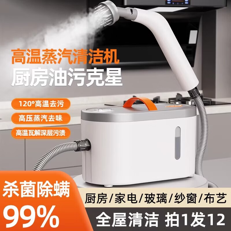 Beautiful You New Recommended Steam Cleaner High Temperature and High Pressure Kitchen Oil Degreasing Household Small Multi-Function Kitchen Range Hood Home Appliances Air Conditioner Refrigerator Cleaning Machine Standard Basic Model Daily Cleaning - Recommended Shoot 1 and 12 Whole House Cleaning and Cleaning with One Machine
