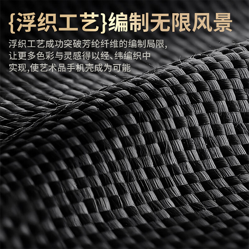 PIPIKE Leather Case Huang Caishen Series Kevlar Suitable for Huawei Mate80RS all-inclusive protection Kevlar mobile phone case ultra-thin anti-fall black night protective cover