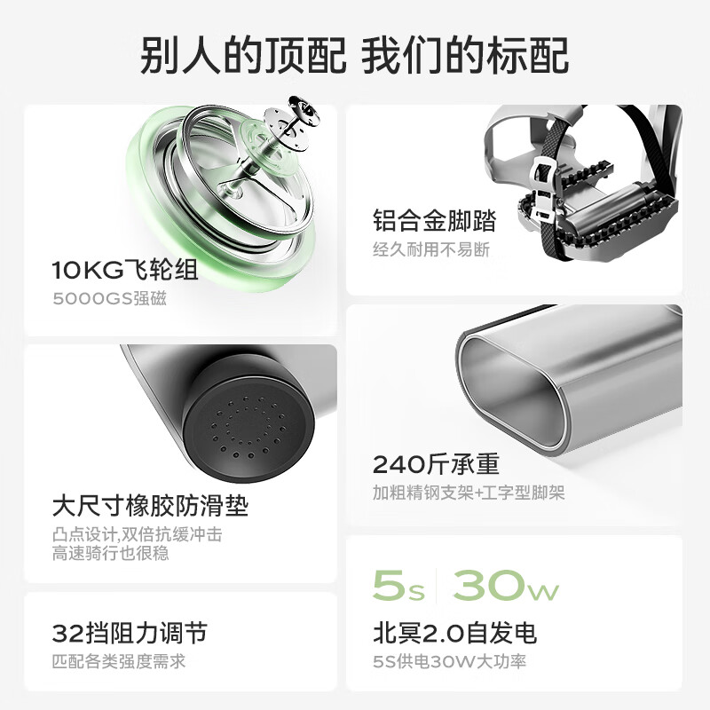 MERACH spinning bicycle home intelligent self-generating fitness equipment indoor bicycle Jueying ONE2 generation MR-S10W2