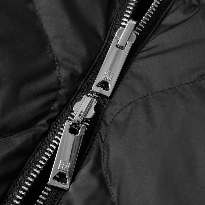 MEIYANG blind box reversible goose down jacket 50+ pitted knitted lapel jacket down jacket black S