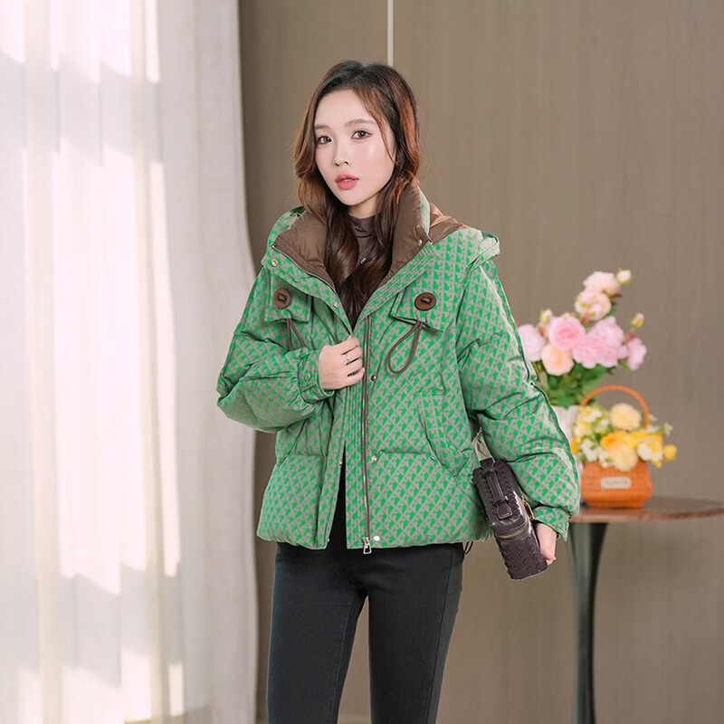 Woodpecker short down jacket for women 2025 winter new style fashionable mother's style to reduce age and look slimmer without bloat jacket