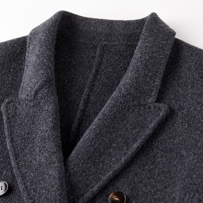 Shandubila wool thickened warm woolen coat for women winter women's small medium and long commuting double-sided woolen coat