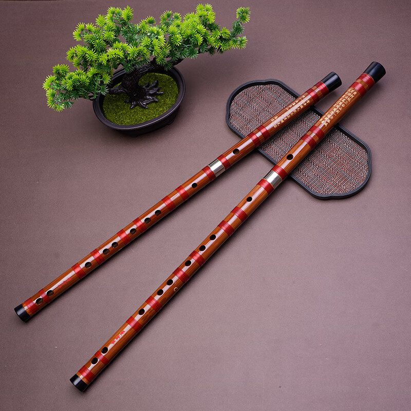 Dong Xuehua 8881 whole section bamboo flute flute one transverse flute beginner entry level student examination flute spiritual instrument CDEF key/G key