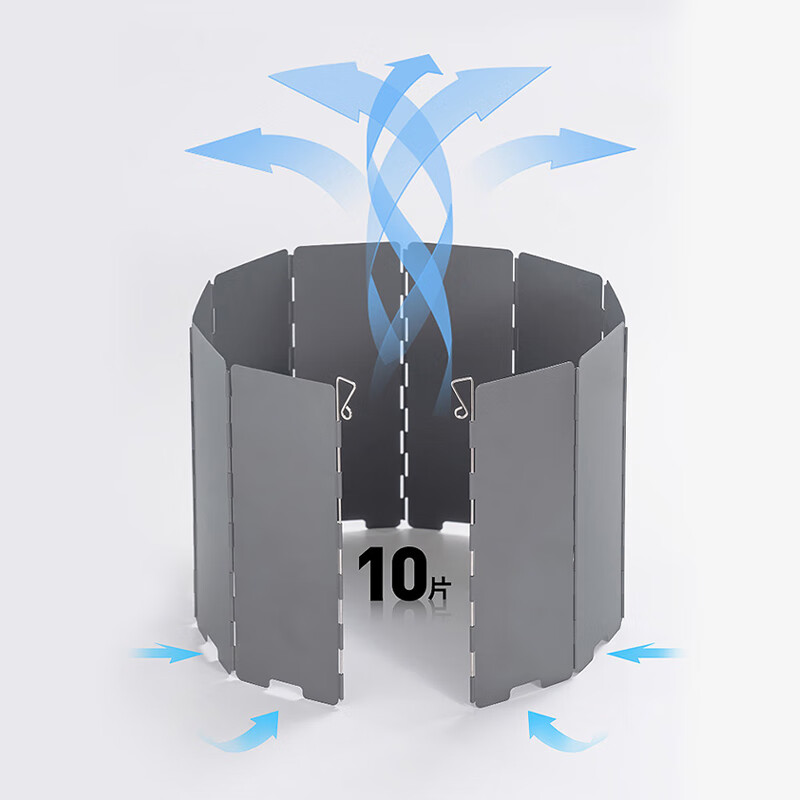 40,000 kilometers outdoor windshield card stove camping stove windproof board magnetic gas stove windshield enclosure Cass windproof ring