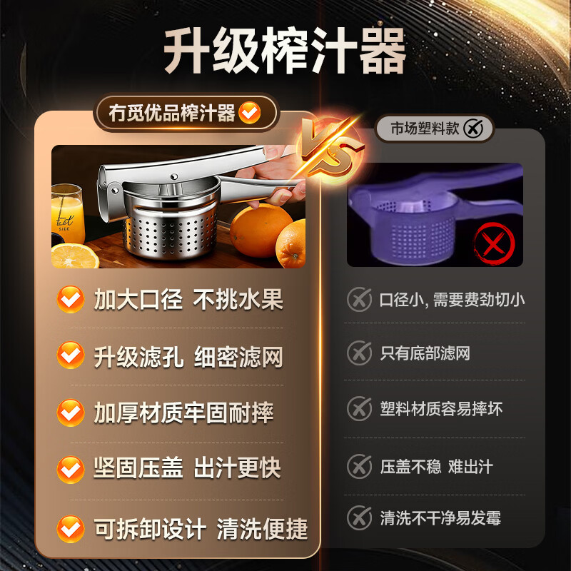 No Miyoupin manual juicer, pomegranate juice artifact, fruit juicer, orange juice squeezer, juice squeezer, lemon clip