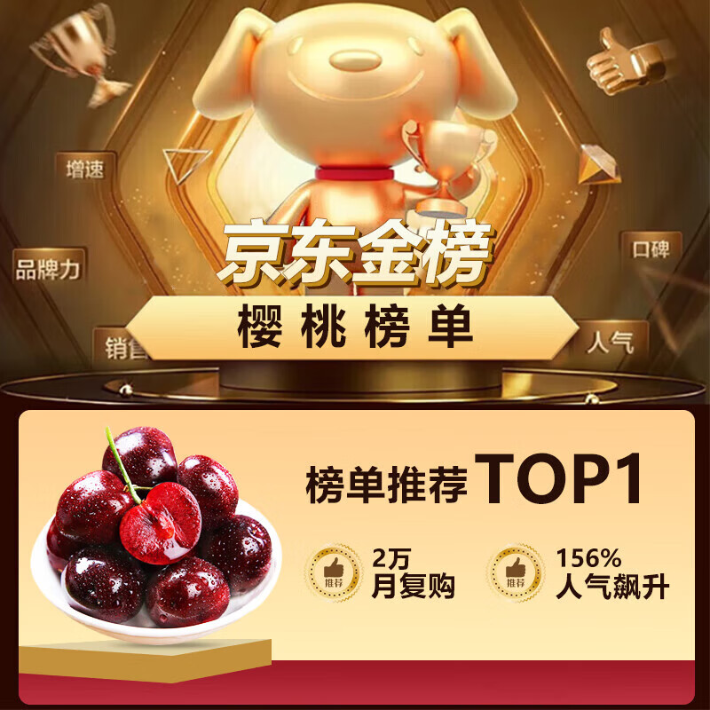 Tian Shiji Chilean cherries JD - next-day delivery in many places, fresh Santina and other fruits and cherries in a New Year gift box, 5 pounds (net weight), selected gift box, selected fruit gifts, highly recommended, Big Mac, 3J grade 30-32mm丨Extra large and super sweet