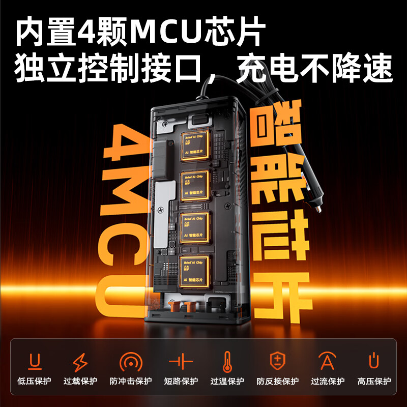 Meind car inverter 12V to 220V charger super fast charging bottle car car cigarette lighter converter 200W