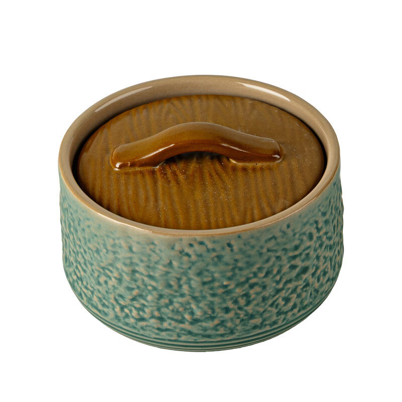 Miaopule Ceramic Crock Pot Stewing Cup Water-proof Stewing Household Stewing Pot with Lid Stewing Pot Soup Pot Shaxian Snack One-person Simmering Soup Cup Home Series Four Seasons Yingxiang Crock Pot Simmering Soup Cup Brown Small Size